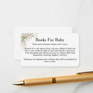 Baby In Bloom Bücher für Baby Einlegekarte  Begleitkarte