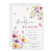 Baby in Bloom Butterfly Babydusche Wildblume