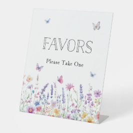 Baby In Bloom Butterfly Garden Baby Shower Favors Sockelschild