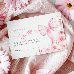 Baby in Bloom Coquette Windel-Raffle Begleitkarte
