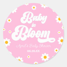 Baby in Bloom Daisy Blume Floral Pink Baby Dusche