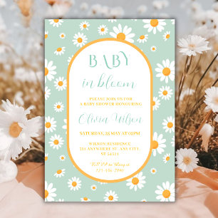 Baby in Bloom Daisy Frühlings-Baby-Party Einladung
