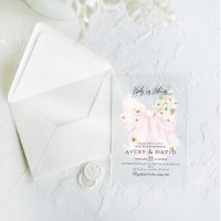 Baby in Bloom Daisy Pink Bow Girl Baby Dusche