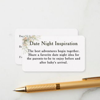 Baby in Bloom Date Night Inspiration Karte