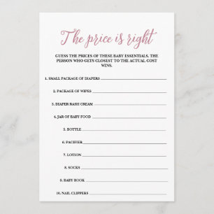 Baby in Bloom Der Preis ist das richtige Spiel Programm