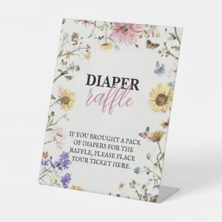 Baby in Bloom Diaper Raffle 8x10 Tabelle oben Sockelschild