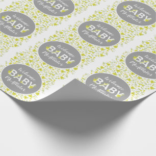 Baby in Bloom Dusche Vintage-Blume geschlechtsneut Geschenkpapier