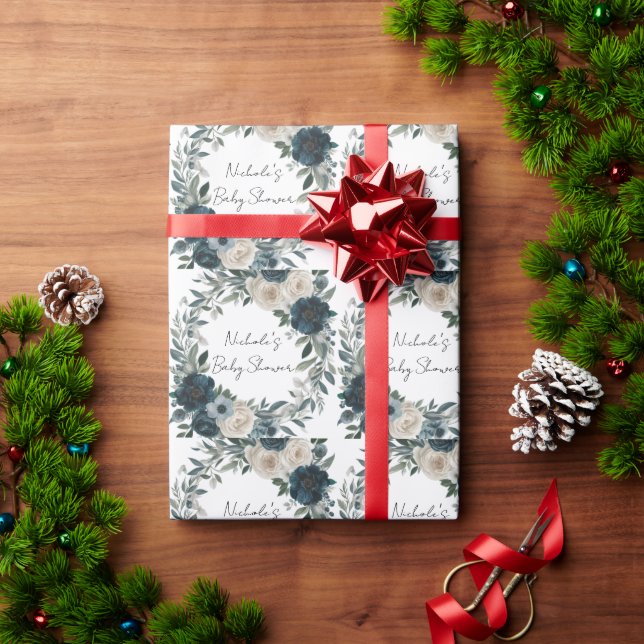 Baby in Bloom: Eine Gartendusche inspiriert Geschenkpapier (Feiertagsgeschenk)