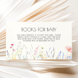 Baby in Bloom Elegante Wildblumen Bücher für Baby Begleitkarte