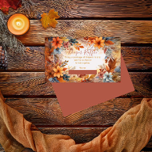 Baby in Bloom Fall Blumendusche Windelwindung Begleitkarte