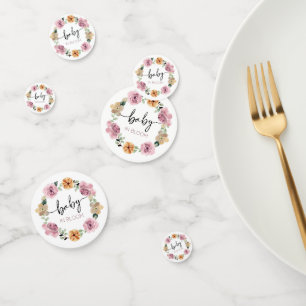 Baby in Bloom Floral Baby Dusche Konfetti