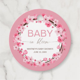 Baby in Bloom Floral Cherry Blossom Geschenkanhänger