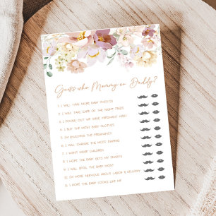 Baby in Bloom Floral Guess, wer Mama oder Daddy Ga