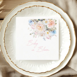 Baby in Bloom Floral Pink Babydusche Serviette