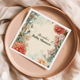 Baby in Bloom-Floral-Wildblume Serviette