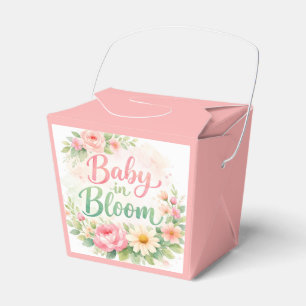Baby in Bloom Florales Geschenk für Mädchen zur Ba Geschenkschachtel