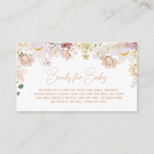 Baby in Bloom Florals Babyduschbücher für Baby Begleitkarte