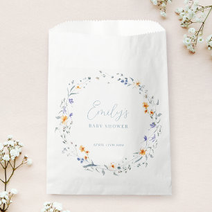 Baby in Bloom Frühling Sommer Floral Baby Shower Geschenktütchen