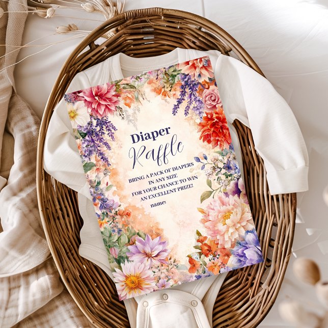Baby in Bloom Garden Baby Dusche Begleitkarte (Von Creator hochgeladen)