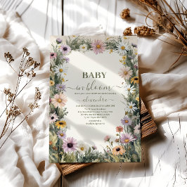 Baby in Bloom Garden Baby Dusche Einladung