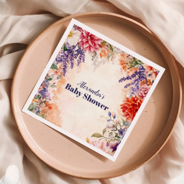 Baby in Bloom Garden Baby Dusche Serviette (Von Creator hochgeladen)