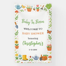 Baby in Bloom Garden Baby Shower | Cute Floral Banner