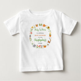 Baby in Bloom Garden Baby Shower | Cute Floral T-shirt
