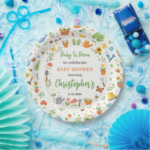 Baby in Bloom Garden Baby Shower Hübsche Blumen Pappteller