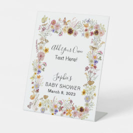 Baby in Bloom Garden Schmetterlinge ergänzen Ihr e Sockelschild