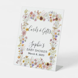 Baby in Bloom Garden Schmetterlinge Karten und Ges Sockelschild