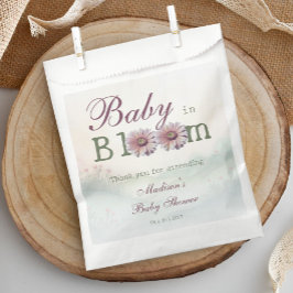Baby in Bloom Gerber Daisies Baby Shower Geschenktütchen