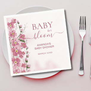 Baby in Bloom Girl Pink Blumendusche Serviette