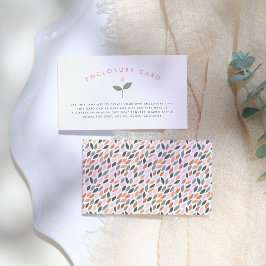 Baby in Bloom Heart Pflanze Babydusche Umschließun Begleitkarte