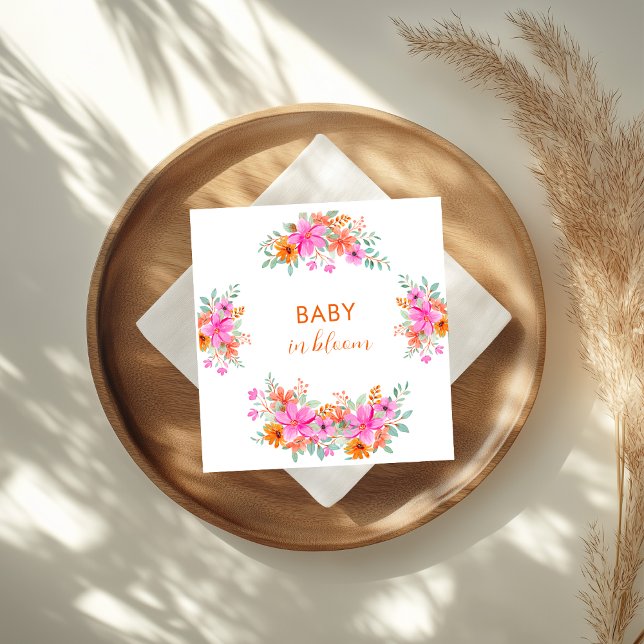 Baby in Bloom helle Sommerdusche Serviette (Von Creator hochgeladen)