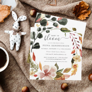Baby in Bloom   Herbstliche Blumen Baby Shower