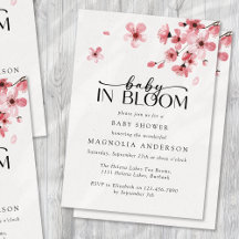 Baby in Bloom Kirschblüten-Baby-Party