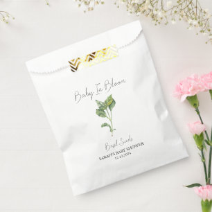Baby in Bloom l Basil Seeds Baby Dusche Geschenktütchen