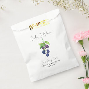 Baby in Bloom l BlackBerry Seeds Kinderdusche Geschenktütchen