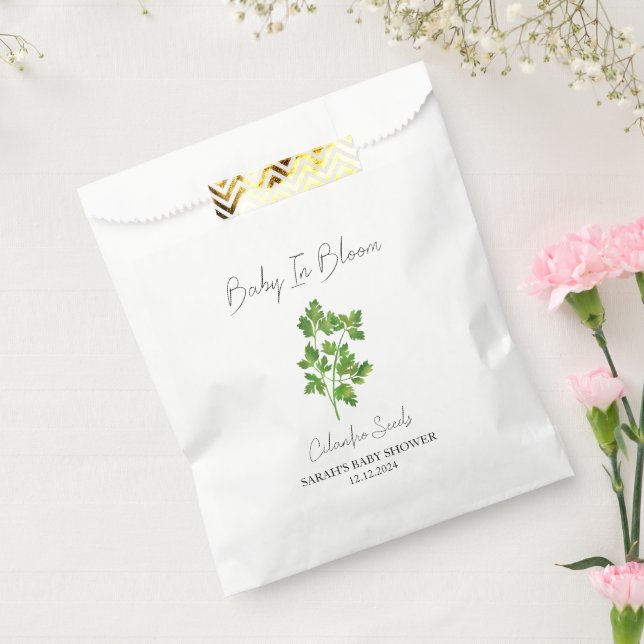 Baby in Bloom l Cilantro Seeds Kinderdusche Geschenktütchen (Versiegelt)
