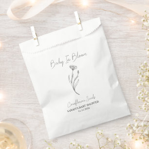 Baby in Bloom l Cornflower Seeds Baby Dusche Geschenktütchen