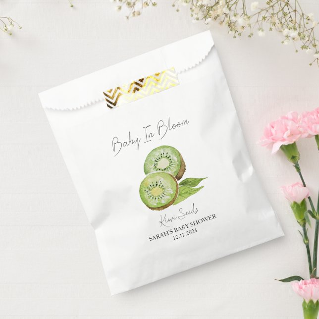 Baby in Bloom l Kiwi Seeds Baby Dusche Geschenktütchen (Versiegelt)