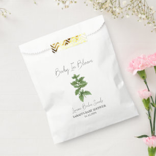 Baby in Bloom l Lemon Balm Seeds Baby Dusche Geschenktütchen