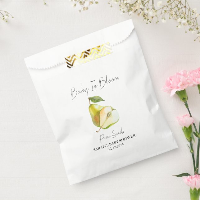 Baby in Bloom l Pear Seeds Kinderdusche Geschenktütchen (Versiegelt)