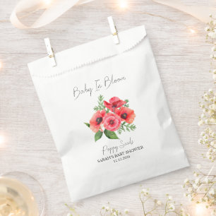 Baby in Bloom l Poppy Seeds Kinderdusche Geschenktütchen