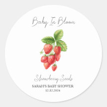 Baby in Bloom l Strawberry Samen Baby Dusche