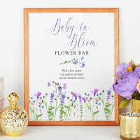 Baby in Bloom Lila Wildblume Blume Bar