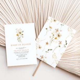 Baby in Bloom lWildflower-Garten Baby Shower Einladung