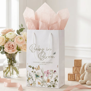 Baby in Bloom Mädchen-Baby-Party Kleine Geschenktüte