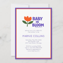 Baby in Bloom Minimalistische Moderne Trendige Bab