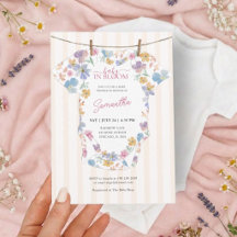 Baby In Bloom Pastell-Kleiderlinie Baby Shower
